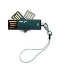   PN43MS4GBDGRN PNY Green 4GB Micro Swing Attache USB 2.0 Flash Drive