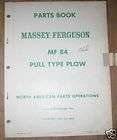 Massey Ferguso​n MF 84 MF 84 Pull Type Plow Parts Book