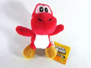 Red Cute Soft Plush Doll Toy lanyard Super Mario BROS Run Yoshi (toy3 