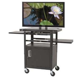 Height Adjustable Flat Panel TV Cart 