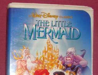 DISNEY THE LITTLE MERMAID (VHS) 1990 RARE BANNED COVER 012257913033 