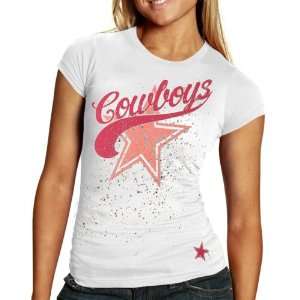  Reebok Dallas Cowboys Ladies Tilted Tailsweep T Shirt 