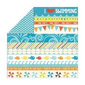  New   Splash Double Sided Cardstock 12X12   Borders by 