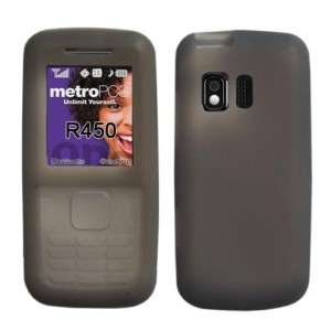 SAMSUNG MESSAGER R450 R451C SMOKE SILICONE CASE COVER  