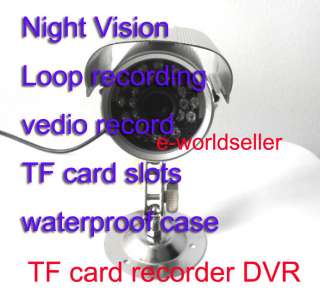Night vision digital recorder DVR Home Surveillance camera,TF card 