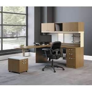  Modular Office Furniture Set 5   Quantum Modern Cherry 