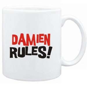 Mug White  Damien rules  Male Names 