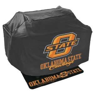 Mr. Bar B Q NCAA Grill Cover and Grill Mat Set, Oklahoma 