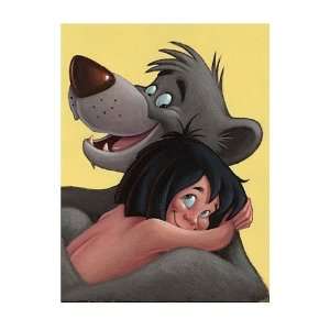  Mowgli and Baloo Imagine a Friendship   Poster by Walt Disney 
