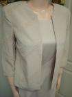 L26 NWT Taupe Size 4 Mother of Bride 2 piece Jacket & Dress formal 