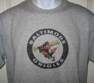 Baltimore ORIOLES 1970s Throwback Logo T Shirt X Large  