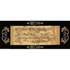 Words To Live By, BlackgoldLive By by Debbie Dewitt 20x8 