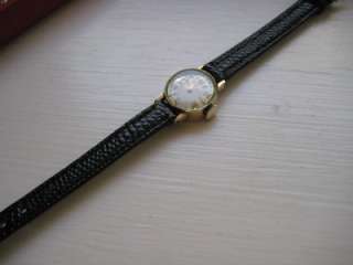 Vintage Solid 14k Yellow Gold Ladies Omega Wrist Watch  