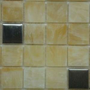 New S Steel Onyx Mosaic Tile Kitchen MBC118 2 sheets  
