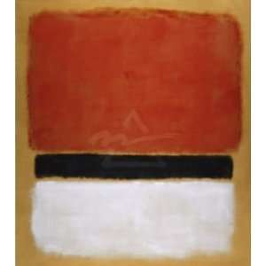  Mark Rothko 26.5W by 30H  Untitled (Red, Black, White 