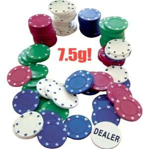   100 Professional Poker Chip Set with Dealer Button