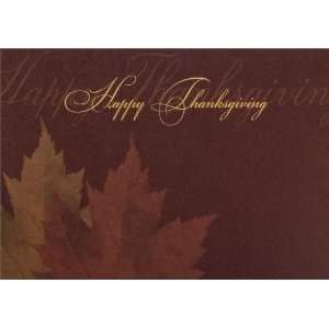  Dual Leaf Thanksgiving Card   100 Cards 