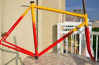   Raza road bike frame and fork Reynolds 853 steel 55cm Hot Tubes paint
