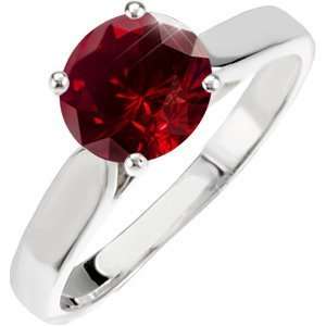   Platinum Ring with Fancy Deep Red Diamond 0.1+ carat Brilliant cut