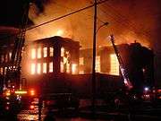 The Weatherwax building of Aberdeen High School burned down in 2002