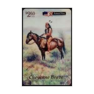   50 Cheyenne Brave & Horse Native American Artwork by Perillo TEST