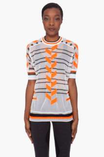 Alexander Wang Engineered Intarsia Silk T shirt for women  
