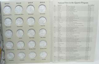 2010 2011 P & D UNCIRCULATED NATIONAL PARK QUARTERS WITH BOOK  