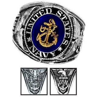   Military gear or U.S. Navy Uniform Veteran Ring. Navy Ring SIZE 10