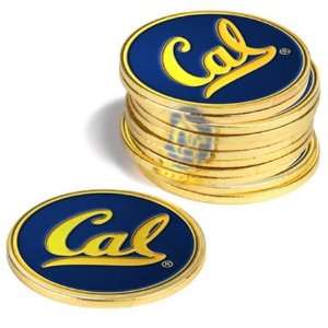  California Cal Berkeley NCAA 12 Pack Collegiate Ball Markers 