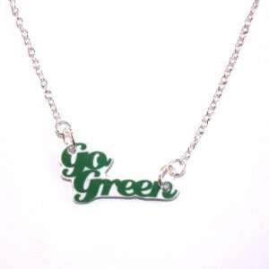   Cherry Silver plated base Go Green Necklace (18 inch Chain) Jewelry