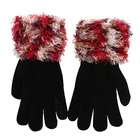 e4Hats Feather Yarn Gloves Ivory