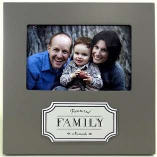 Photo Frames Slate Wooden Family Standing Picture Frame, Holds 4 x 6 