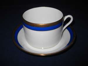 RICHARD GINORI PALERMO BLUE COFFEE CUP AND SAUCER  