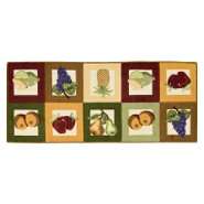 Whole Home 22 in. x 54 in. Fruits Kitchen Rug 