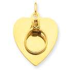 goldia 14k Yellow Gold Ring on a Heart Charm