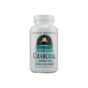  Charcoal 260 mg 200 Caps, Source Nat, Digestive Support 