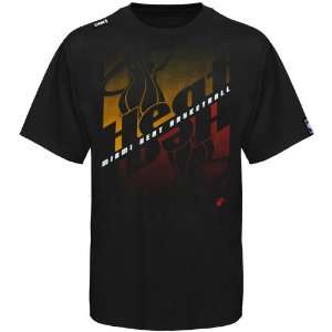  Miami Heat Youth Crossfade T shirt   Black Sports 