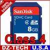 SanDisk 8GB Class 4 SD HC SDHC Flash Memory Card N