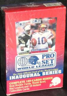 1990 Proset World Football League Box WFL  
