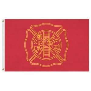  3 X 5 Firefighter Flag   Nylon Patio, Lawn & Garden