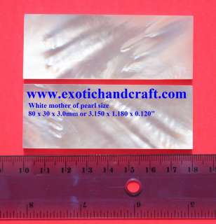 80x30x3 knife scales handle white mother of pearl slabs  