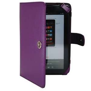   Color PU Leather Case/Cover for Kindle Fire 3G WiFi + Cosmos Cable Tie
