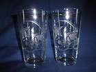 dallas cowboys glasses 2 hand etched nfl football expedited shipping