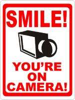 Smile Youre on Camera Video Surveillance Sign Security  