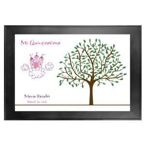  Quinceanera Guest Book Tree # 1 Castle Cloud 24x36 For 