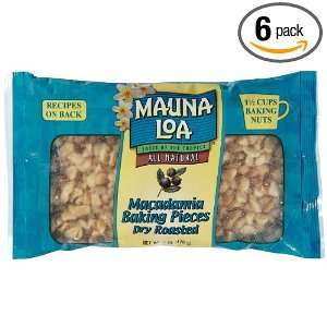 Mauna Loa Macadamia Baking Pieces Dry Roasted 6oz  Grocery 