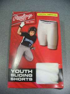 NEW Rawlings Youth Baseball Softball Slider Sliding Shorts Medium or 