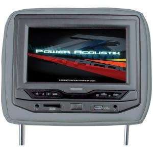  POWER ACOUSTIK 7 Universal Headrest LCD Monitor DVD Player 