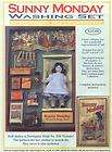 Jean Nordquists SUNNY MONDAY WASHDAY 6 DOLL DISPLAY Box about 12 x 