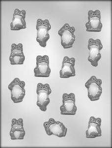 FROG ASSORTMENT CHOCOLATE CANDY MOLD Soap Plaster Craft  